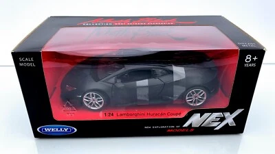 Lamborghini Huracan LP610-4 Coupè Matte Black 1:24 WELLY 24056MBK - Immagine 1 di 4