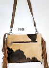 Real Cowhide Rug Purse Handbag & Hand Clutch Cow Hide Leather Purse Leather Bag