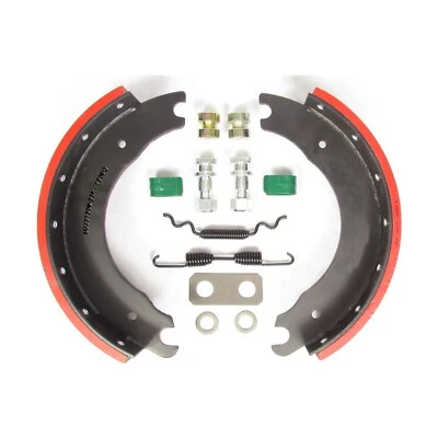 1308Q Kit de caja de zapatas de freno delantero tamaño 15” x 4” – Forro premium 23K. Foto 1 de 4