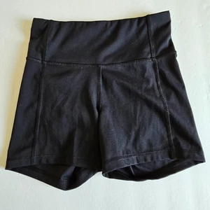 All In Motion Shorts Womens XS Black Media Side Pocket Athleisure Yoga Workout - Picture 1 of 9