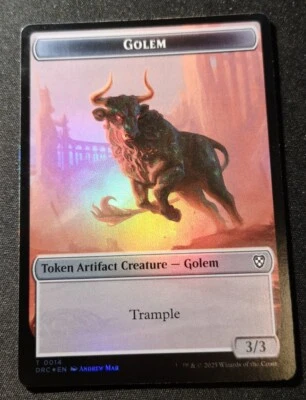 Golem / Golem Token - Foil - DFC - MTG - NM - EN - 0014/0015 - Image 1 of 2