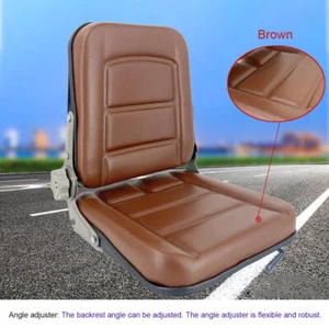 Universal Forklift Seat for Garden Lawn Mower Tractor Suspension Seat with Track - Picture 1 of 12