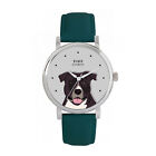 Toff London TLWS-58119 Damen Staffordshire Terrier Hundekopf Uhr