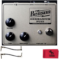 Benson Amps Germanium Champagne Fuzz Pedal w/ Patch Cables & Pitbull Audio Cloth for sale