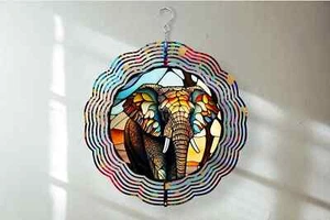 Elephant Wind Spinner, 3 Size Choices - Picture 1 of 1