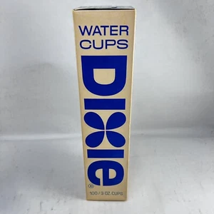 Dixie Wasserbecher 100 Stück Hülsen 3 Unzen Factory Sealed Boxen Vintage - Bild 1 von 5