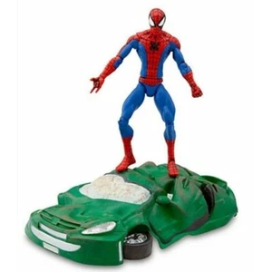 Diamond Select Toys action figure spider man standing on crushed car. Loose - Picture 1 of 11