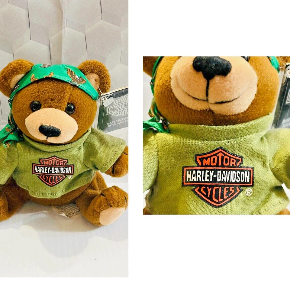 Harley-Davidson Motorcycle Bean Bag Plush Biker Bear Manifold Max 1998