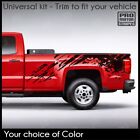 Universal Tattered Dirt Pattern Side Bed Accent Decals Truck/SUV (Choose Color)