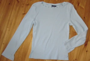 Limited Too Girls XL-16 Blue L/S Ribbed Tee Top Great Preowned Cond CUTE! - Picture 1 of 3