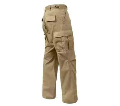 Pantalones de fatiga Rothco tácticos militares color liso BDU caqui estilo XS 7901 NUEVOS CON ETIQUETAS Foto 1 de 4