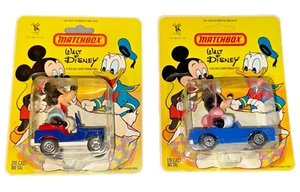1979 Matchbox Vintage Walt Disney Minnie and Mickey Mouse Cars Sealed Very Nice - Picture 1 of 6