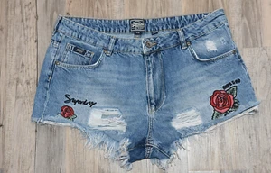 Jeans/denim pantaloncino donna lavorato a maglia taglia W32 - Foto 1 di 5