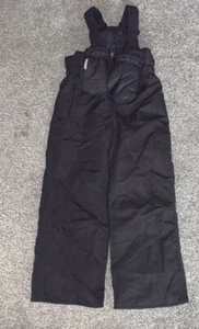 Pulse Black Snow/Ski Bibs with Mittens, Youth size Medium - Picture 1 of 6