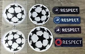 UCL UEFA Champions League Respect + Star Ball Patch Badge Parche Flicken - Picture 1 of 12