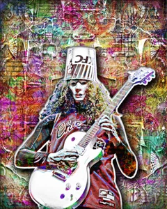 Buckethead 16 x 20 Zoll Poster Buckethead Gitarre Tribute Druck kostenloser Versand USA - Bild 1 von 5