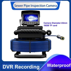 4.3in Industrial Sewer Camera Pipe Pipeline Inspection Camera 16GB DVR Endoscope - Picture 1 of 19