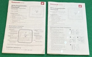 User Guide / Installation Manuals for Honeywell T6 Pro Programmable Thermostats - Picture 1 of 5