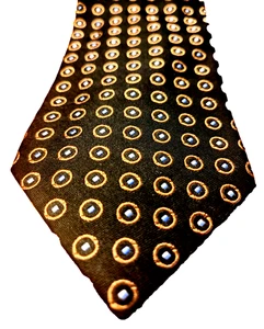 JOS. A. BANK 100% Silk Necktie Classic Timeless Business Black, Blue & Brown - Picture 1 of 5