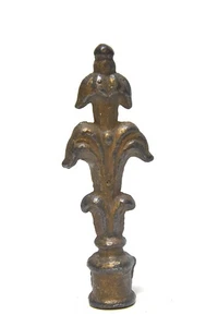 VINTAGE METAL DECORATIVE LAMP FINIAL 1/4 THREAD - Picture 1 of 3