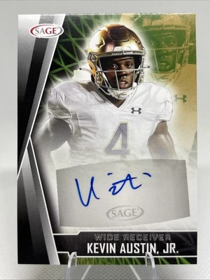2022 SAGE High Series Autographs Blue #A-KAJ KEVIN AUSTIN JR Auto ROOKIE RC - Image 1 of 2