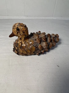 VINTAGE Pine Cone MINI DUCK DECOY MADE FROM PINE CONES - Picture 1 of 9