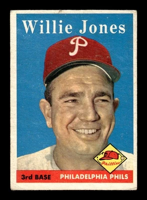 1958 Topps #181 Willie Jones  VG - Image 1 of 2