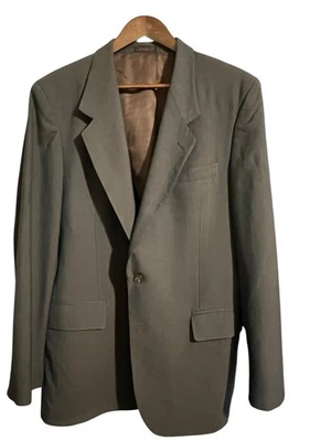 Blazer English Manor GTG Para Hombre 42L Gris Botones de Lana a Cuadros Foto 1 de 4