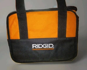 Ridgid 12” x 9” x 8” Heavy Duty Contractors Tool Bag Case Zip Around Top Orange  - Picture 1 of 9