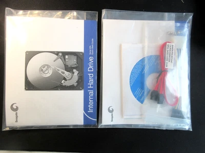 Seagate Serial ATA Disco Duro Interfaz Cable CD Disco Utilidad Tornillo de Alimentación Lote x2 Foto 1 de 4