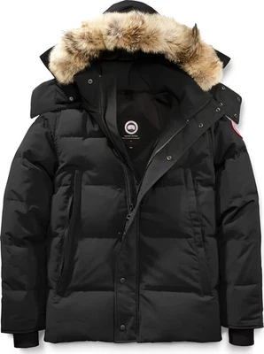 Jaqueta Canada Goose Black Wyndham com Parka de Pele - Masculina - Imagem 1 de 4