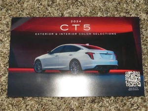 2024 Cadillac CT5 Interior/Exterior Color Chips Chart Dealer Brochure - Picture 1 of 3