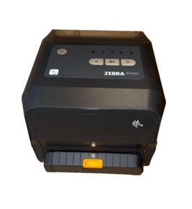 Zebra ZD420t Label Printer 4" Thermal Transfer 203dpi USB + Peeler With PSU - Photo 1/9