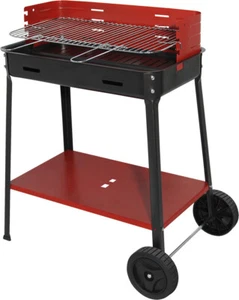 Mille Barbecue Carbonella BBQ Giardino Ruote 35x50x80 cm Rosso 504.50 Flavia - Foto 1 di 1