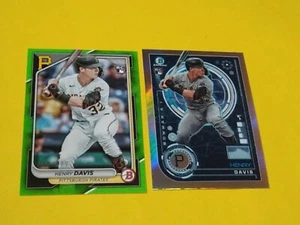 2024 Bowman Lime Green 050/399 Henry Davis #61 And Chrome A.I. #BAI-2 - Bild 1 von 5