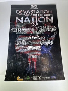 rare 2015 DEATH METAL tour poster ORIGIN, KRISIUN, early INGESTED SOREPTION slam - Bild 1 von 6