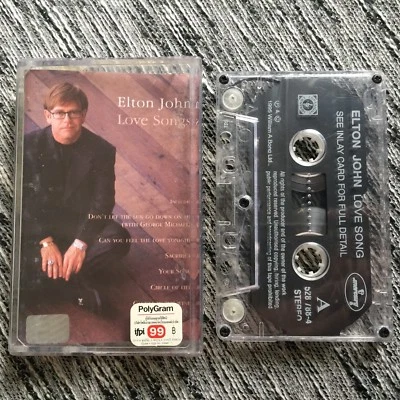 Elton John Love Songs Compilation album (Mercury 1995) Audio Cassette Tape 90s - Image 1 of 3
