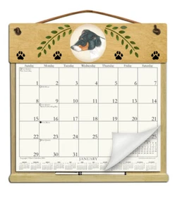 JACK RUSSELL TERRIER CALENDAR HOLDER - REFILLABLE EVERY YEAR! - Picture 1 of 1