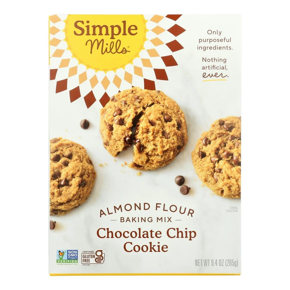 Simple Mills Almond Flour Mix Chocolate Chip Cookie - 9.4 oz (Pack of 6) - Image 1 of 2