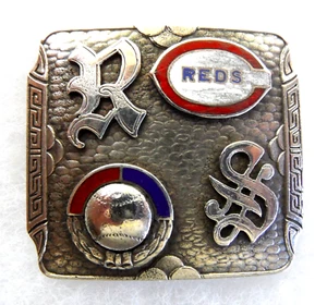 orig. 1941-43 One-Of-A-Kind RAY STARR Cincinnati Reds *Vintage Baseball Buckle* - Picture 1 of 4