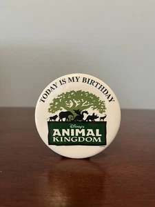 Walt Disney World WDW Happy Birthday Button / Anstecker - Animal Kingdom - Vintage - Bild 1 von 2