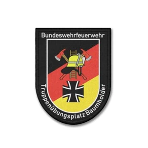 Patch 9x7 cm Bundeswehr Feuerwehr Truppenübungsplatz Baumholder Rheinland #45422 - Bild 1 von 1