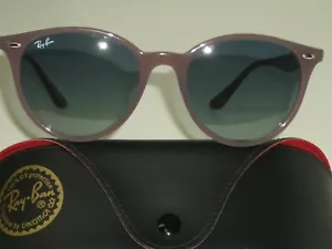 RAY BAN RB4305 6428/4L TOP BLUE GRADIENT CRYSTAL ROUND TRADITIONALS SUNGLASSES - Picture 1 of 9