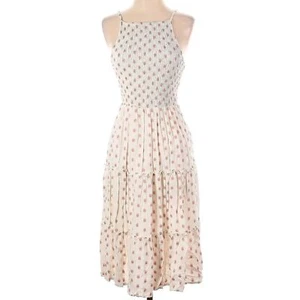 NWT SIM & SAM Polka Dot Midi Dress Sundress Valentines Day Church Wedding Guest - Picture 1 of 8