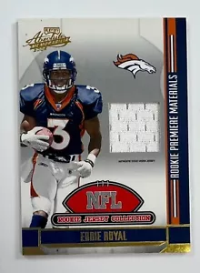 2008 Donurss Playoff Absolute Eddie Royal Rookie Premiere Relic FRA42 - Picture 1 of 2
