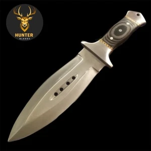 COMBAT DAGGER KNIFE | Full Tang Handmade D2 Stahl SMATCHET KNIFE Jagdmesser - Bild 1 von 6