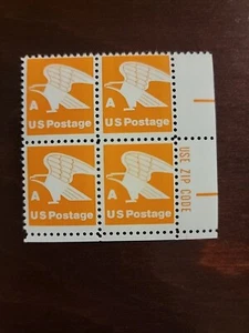 US Stamps Scott 1735 15c 1978 A-rate Eagle Zip block M/NH Super fresh - Picture 1 of 2