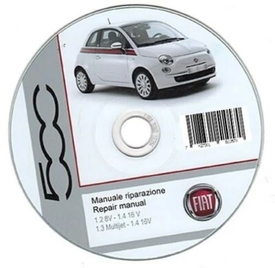 Fiat Nuova 500 (My 2007-2015) manuale officina su Cd - Immagine 1 di 2