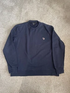 Paul Smith PS Zebra Logo Mens Jumper / Sweatshirt Navy XL #348 - Picture 1 of 9