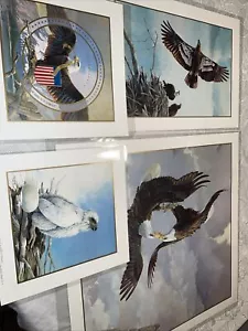 1988 Mario Fernandez The Story Of An Eagle Limited Edition 223/2500 4 prints - Picture 1 of 5
